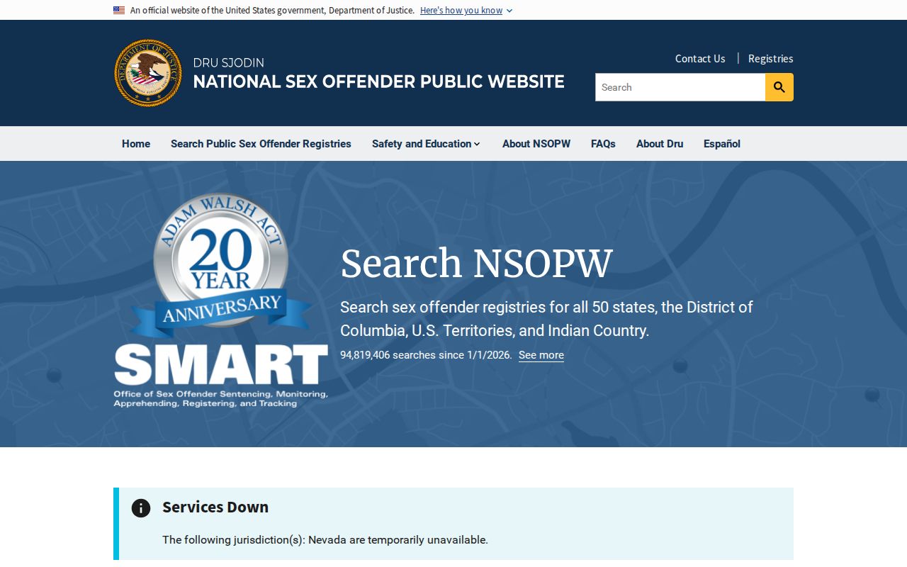 National NSOPW supplement to Buffalo County sex offender registry records